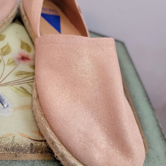 Verbena Pink Metallic Suede Espardrilles Size 8 (38) - Picture 6 of 7